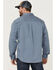 Image #5 - Brothers and Sons Men's Weathered Twill Solid Long Sleeve Button-Down Western Shirt, Indigo, hi-res