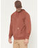 Image #2 - Carhartt Men's Re-Engineered Relaxed Fit Midweight Garment Dyed French Terry Graphic Hooded Sweatshirt, Dark Red, hi-res