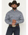 Image #1 - Ariat Men's Stoney Paisley Print Long Sleeve Button-Down Western Shirt, Blue, hi-res
