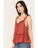 Image #2 - Trixxi Women's Swiss Dot Tank, Rust Copper, hi-res