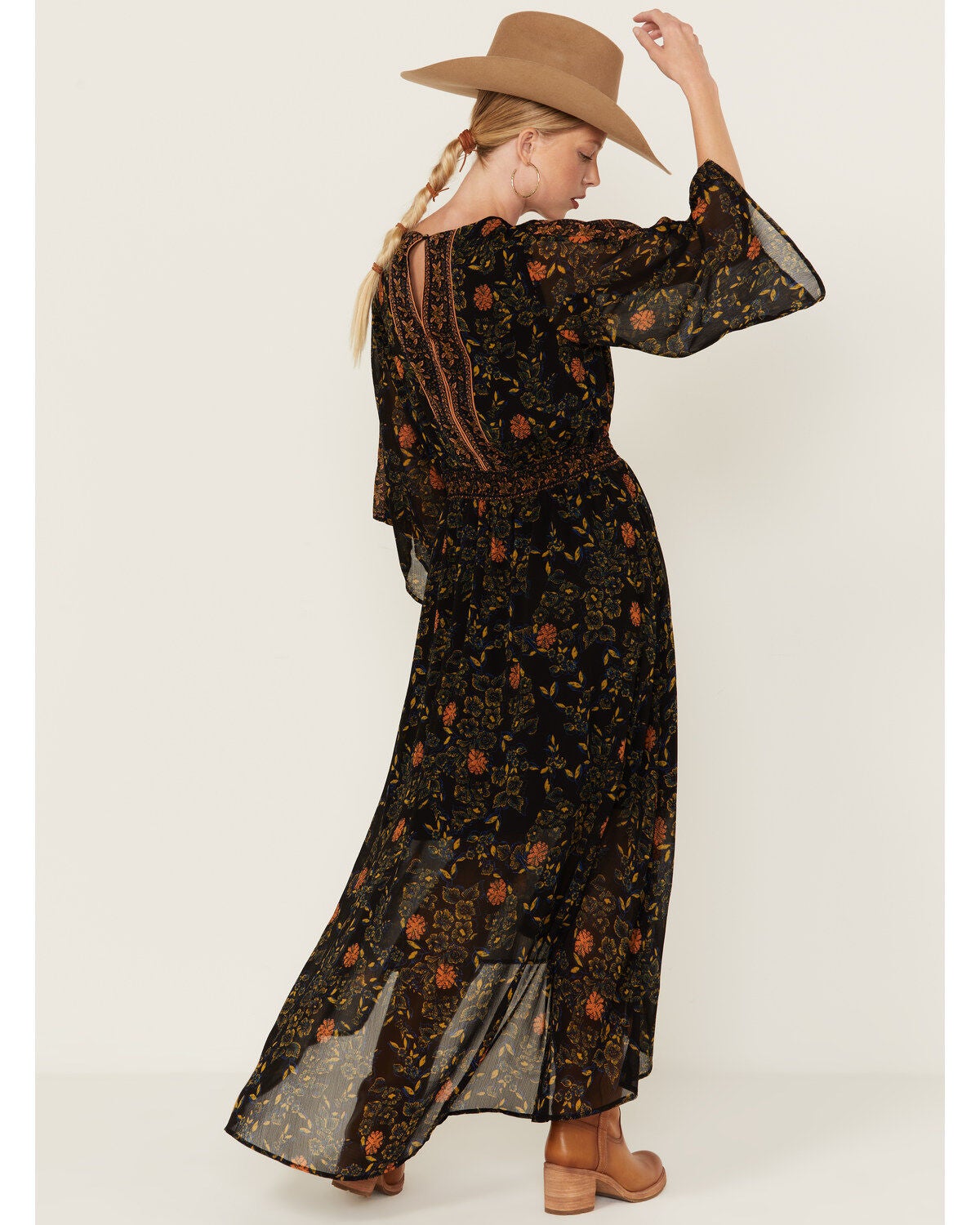 Beyond The Radar Women's Border Print Maxi Dress | Boot Barn