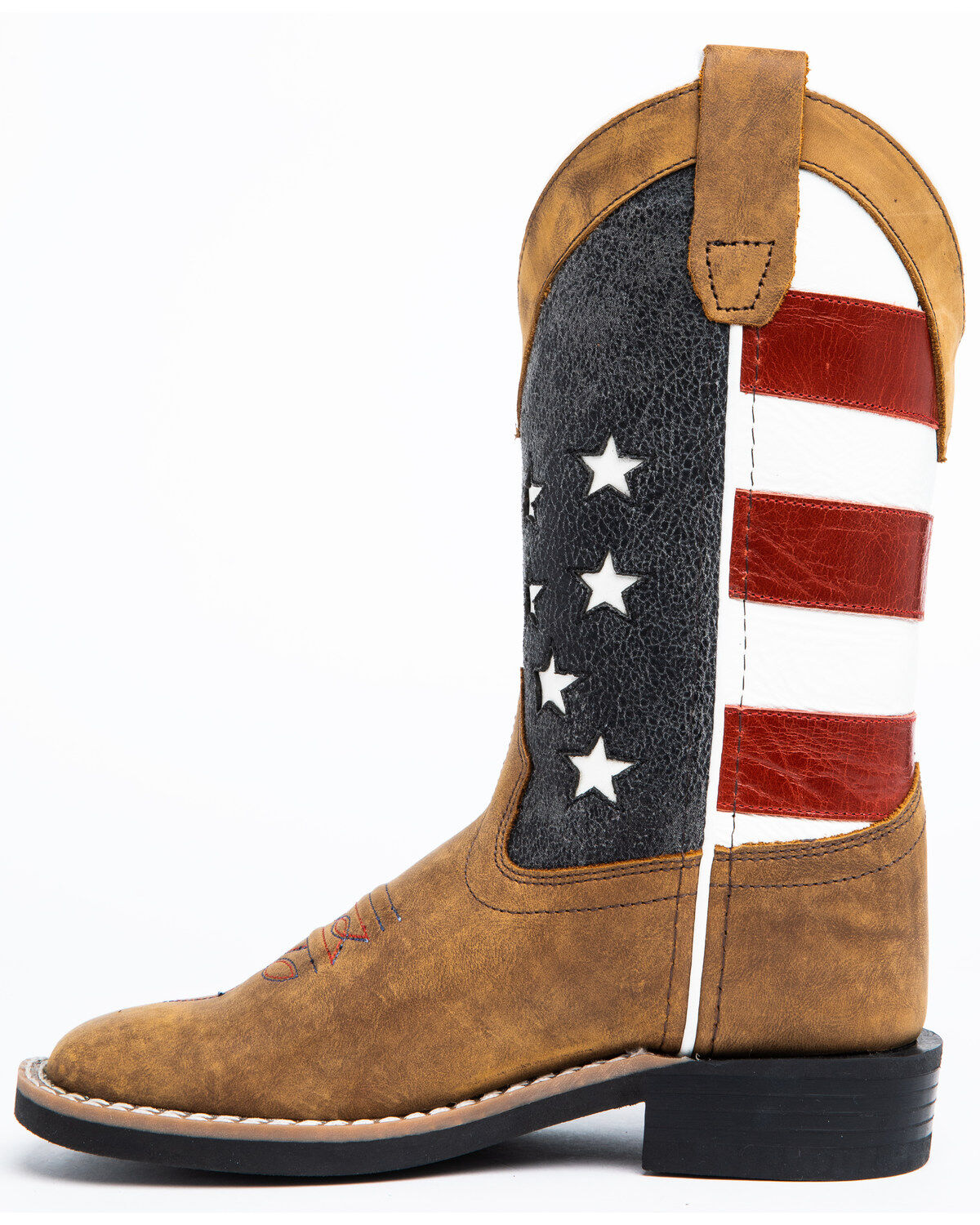 Image #3 - Cody James Youth Boys' American Flag Western Boots - Square Toe, , hi-res