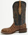 Image #3 - Tanner Mark Men's Exotic Caiman Print Western Boots - Broad Square Toe, Brown, hi-res