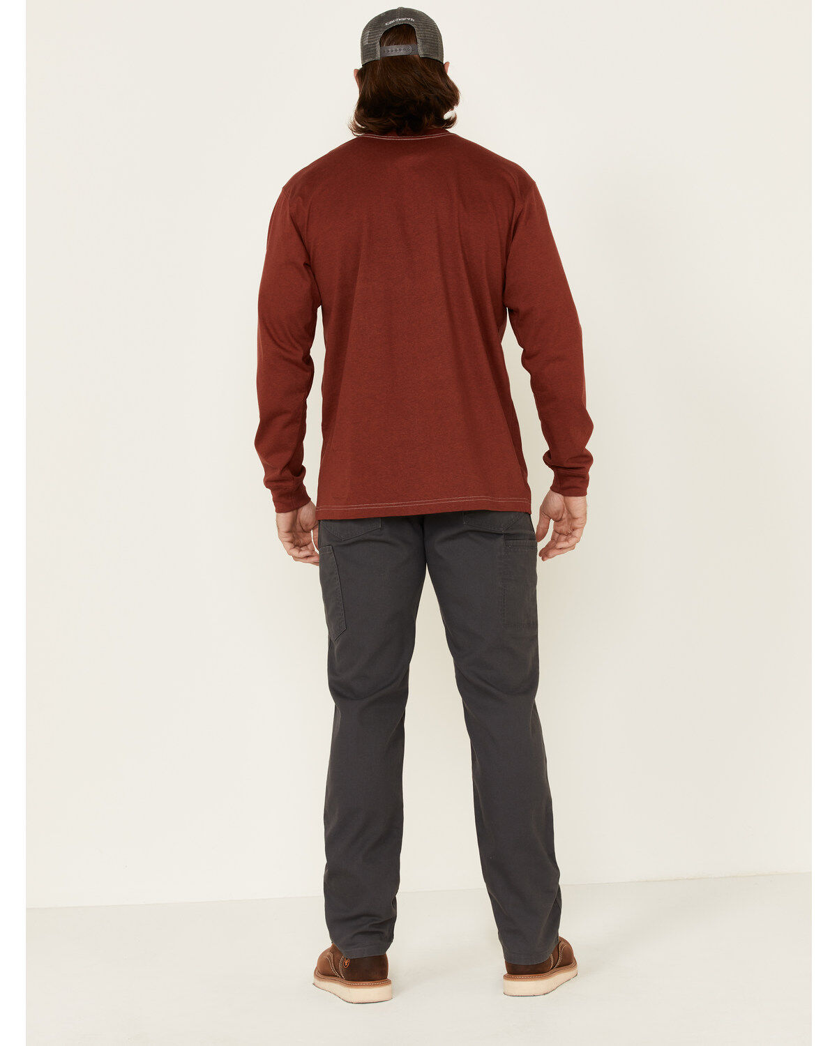 Image #2 - Carhartt Men's FR Shadow Rugged Flex Relaxed Work Pants, Dark Grey, hi-res
