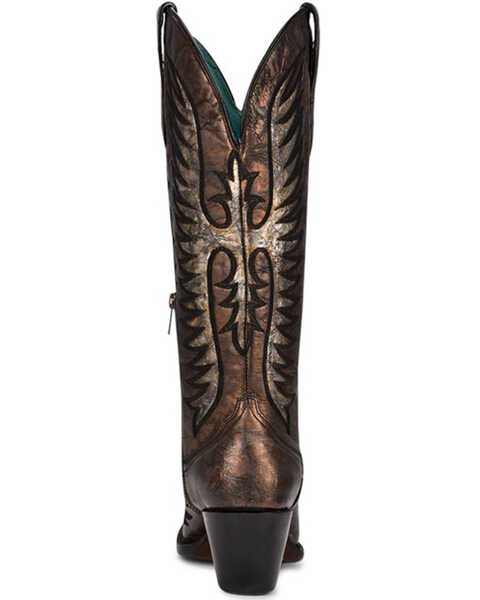 Image #4 - Corral Women's Embroidery Western Boots - Medium Toe, Bronze, hi-res
