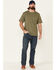 Image #1 - Hawx Men's Medium Wash Stretch Straight Work Jeans, Medium Blue, hi-res
