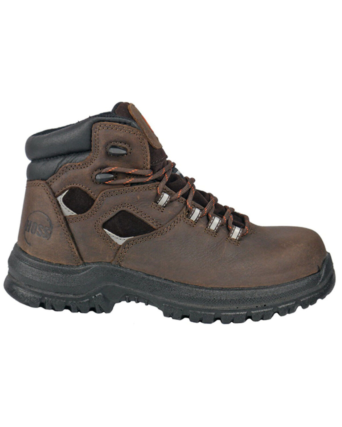Image #2 - Hoss Men's Lorne 6" Lace-Up Work Boots - Composite Toe, Brown, hi-res