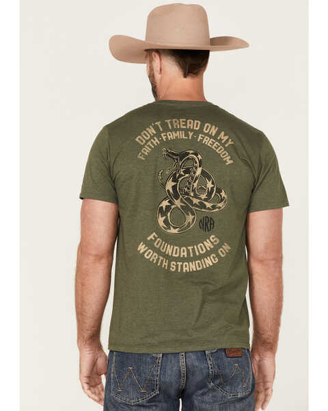NRA Men's Faith Family Freedom Snake Graphic T-Shirt , Green, hi-res