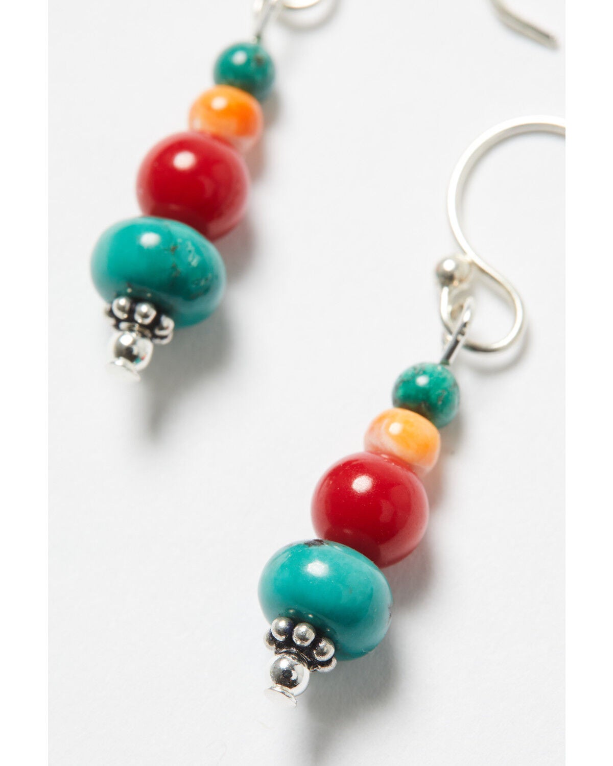 Image #3 - Paige Wallace Women's Beaded Earrings, Silver, hi-res