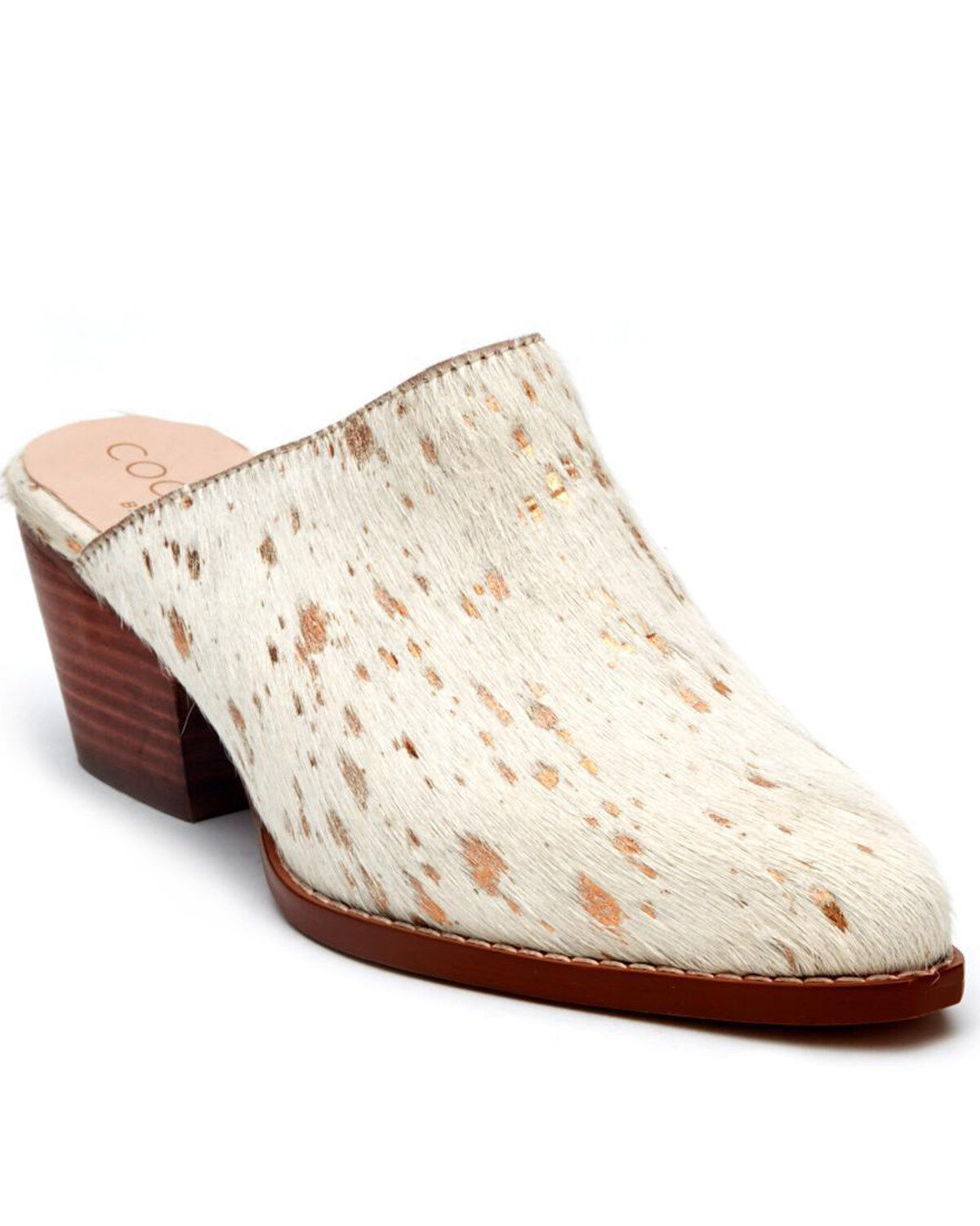 womens leather slip on mules