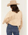 Image #4 - Shyanne Women's Sierra Faux Suede Trucker Jacket, Khaki, hi-res