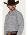 Image #2 - Gibson Trading Co Men's Sprout Geo Print Long Sleeve Snap Stretch Western Shirt, White, hi-res