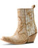 Image #2 - Ariat Women's Jade Crocodile Print Western Booties - Snip Toe, Tan, hi-res