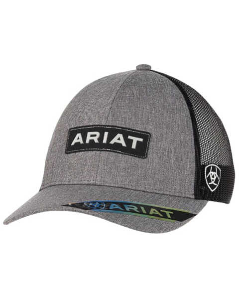 Ariat Little Boys' Logo Patch Baseball Cap , Grey, hi-res