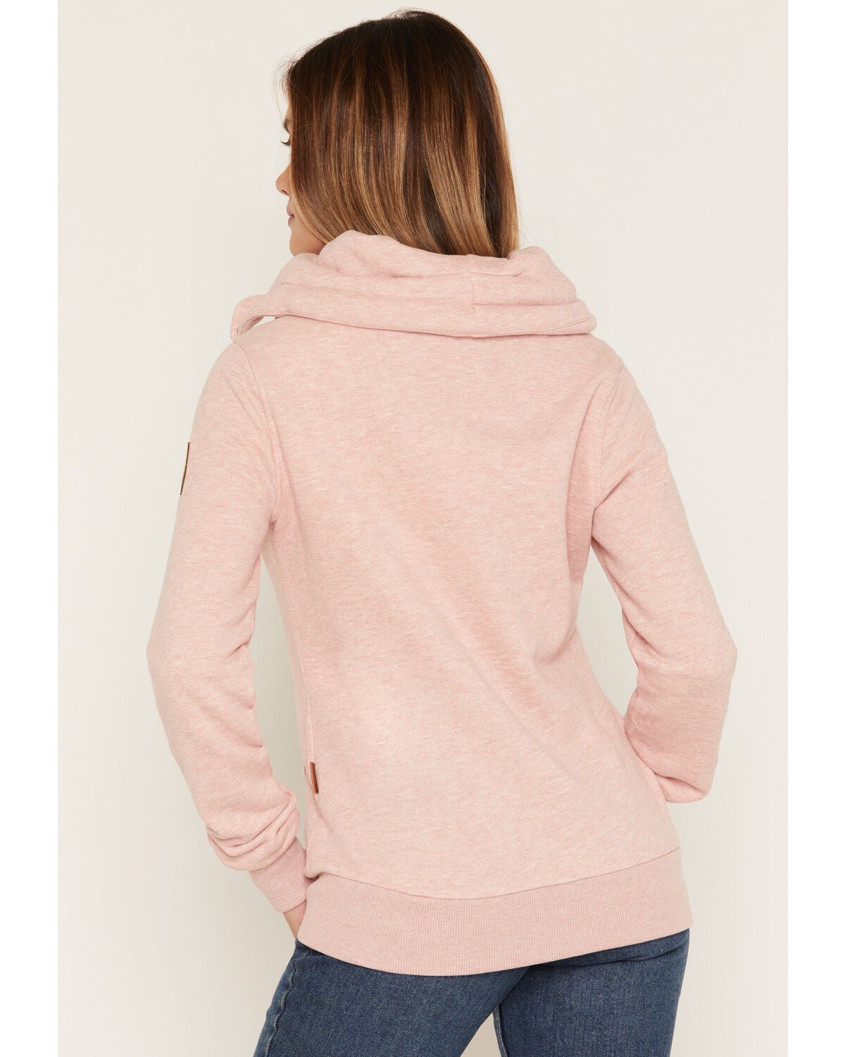 Image #4 - Wanakome Women's Hestia Asymmetrical Full-Zip Sweatshirt, Pink, hi-res