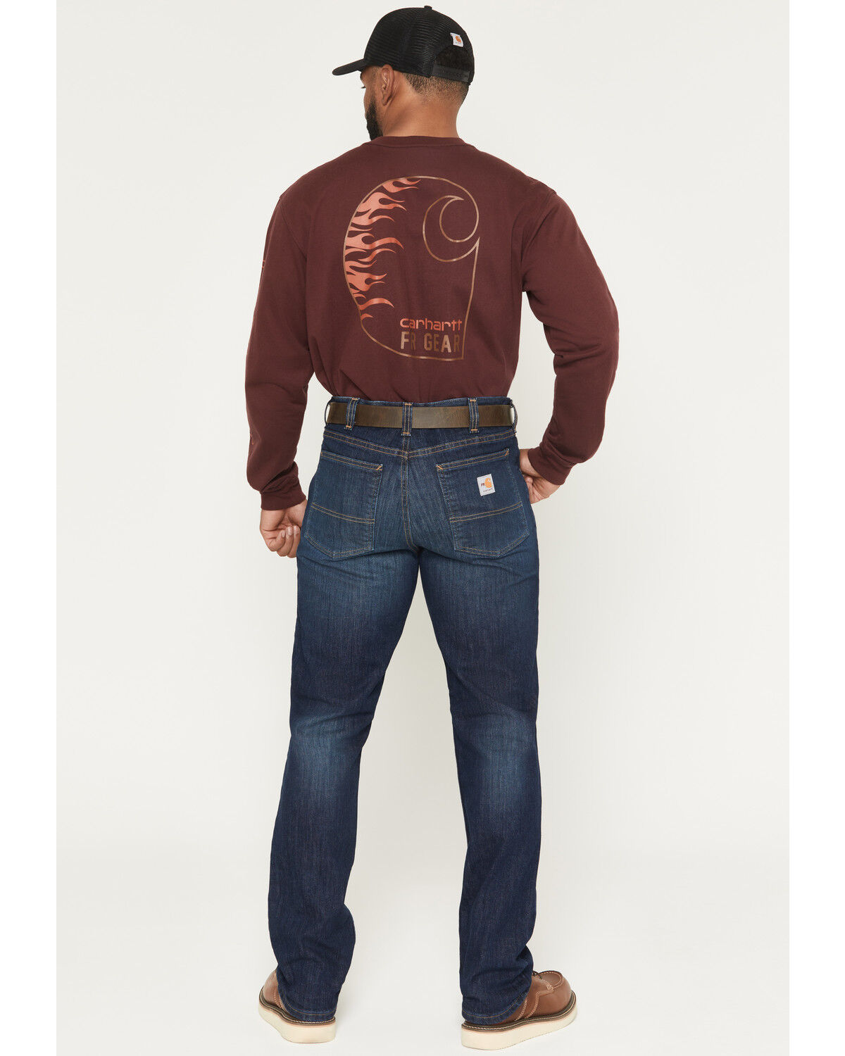 Image #3 - Carhartt Men's FR Rugged Flex® Slim Fit 5 Pocket Jeans, Indigo, hi-res