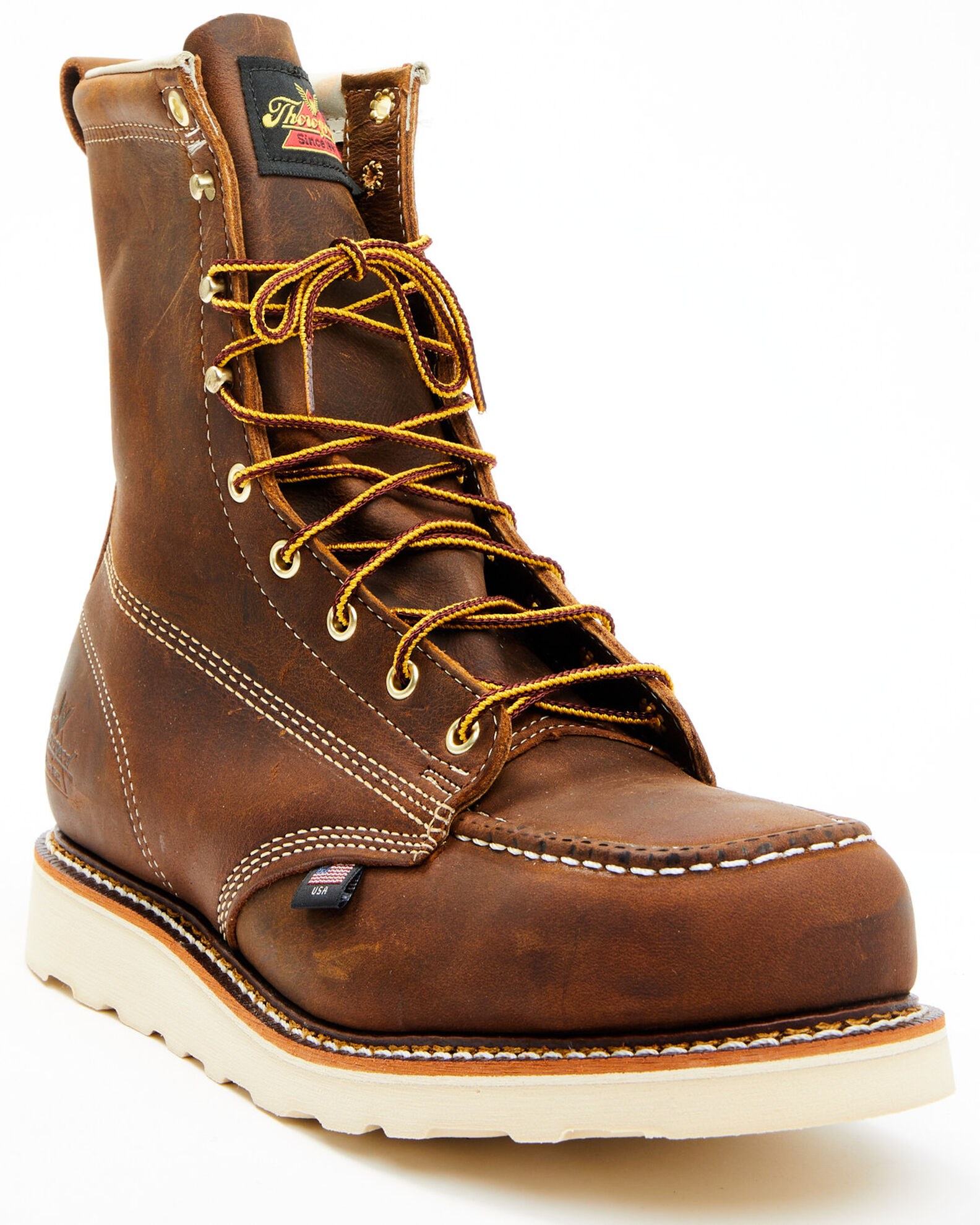 Thorogood Men's American Heritage 8" Made The USA Wedge Work Boots