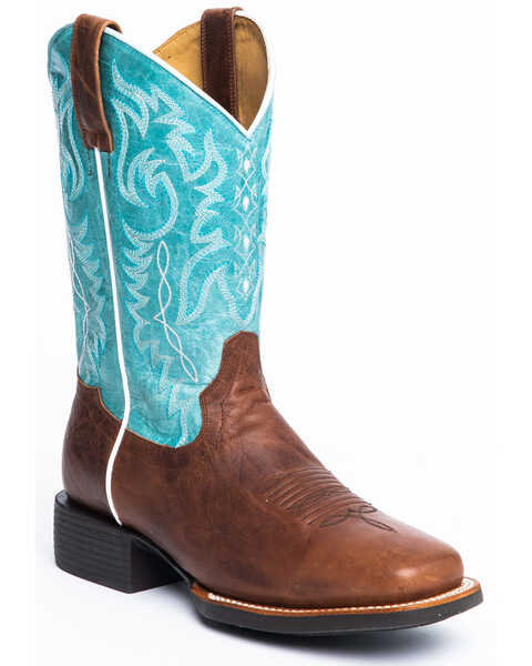 RANK 45 Women's Spark Xero Gravity Western Boots - Broad Square Toe, Brown, hi-res