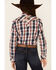 Image #4 - Ariat Girls' R.E.A.L Dynamic Plaid Print Southwestern Yoke Long Sleeve Western Shirt, Multi, hi-res