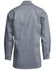 Lapco Men's FR Gold Label Solid Long Sleeve Button Down Uniform Work Shirt - Big, Grey, hi-res