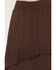 Image #4 - Ashley Women's Tiered Ruffle Maxi Skirt, Chocolate, hi-res