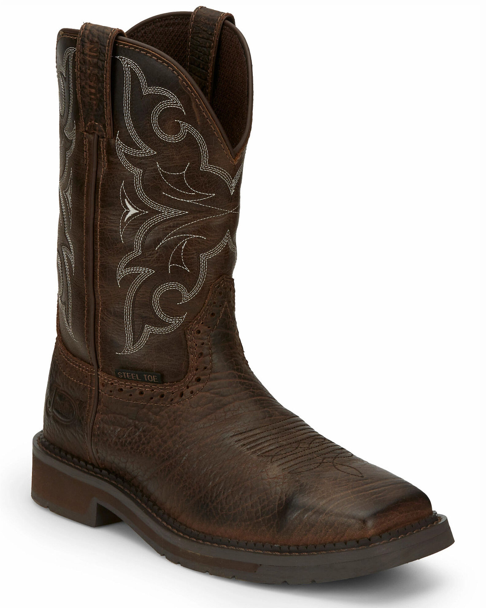 Product Name Justin Men s Amarillo Cactus Western Work Boots Steel Toe