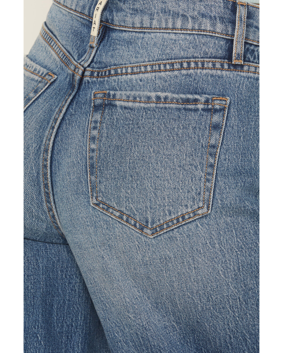 Product Name:  Ariat Women's Jazmine Medium Wash Ultra High Rise Wide Stretch Denim Jeans