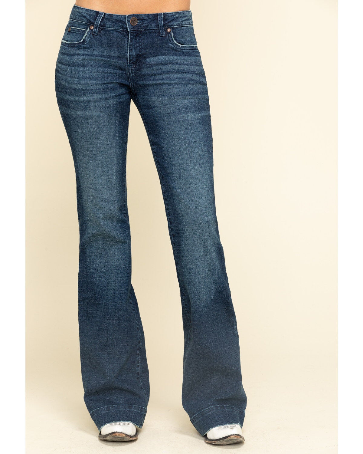 Image #2 - Wrangler Retro Women's Sophia Mae Trouser, Blue, hi-res