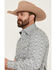 Image #2 - Stetson Men's Medallion Print Long Sleeve Snap Western Shirt, Grey, hi-res