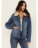 Image #1 - Idyllwind Women's Alcott Reversible Denim / Blanket Jacket, Medium Wash, hi-res