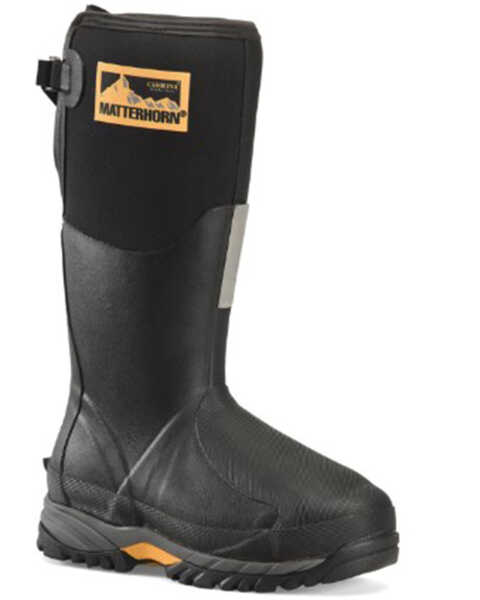 Carolina Men's Met Guard Puncture Resisting Western Work Boots - Steel Toe, Black, hi-res