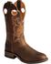 Image #1 - Boulet Tan Spice Rider Cowgirl Boots - Round Toe, Tan, hi-res