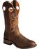 Image #1 - Boulet Tan Spice Rider Cowgirl Boots - Round Toe, , hi-res
