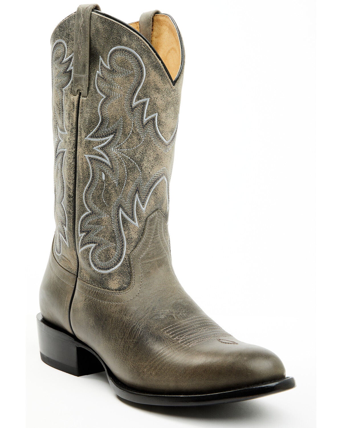 Cody James Men's Alton Western Boots - Round Toe, Charcoal, hi-res