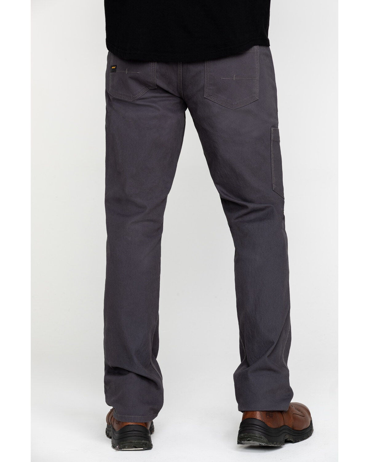 Ariat Men's Gray Rebar M4 Made Tough Durastretch Straight Leg Work Pants - Big, Grey, hi-res