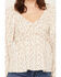 Image #3 - Yura Women's Floral Print Long Sleeve Shirt, Cream, hi-res