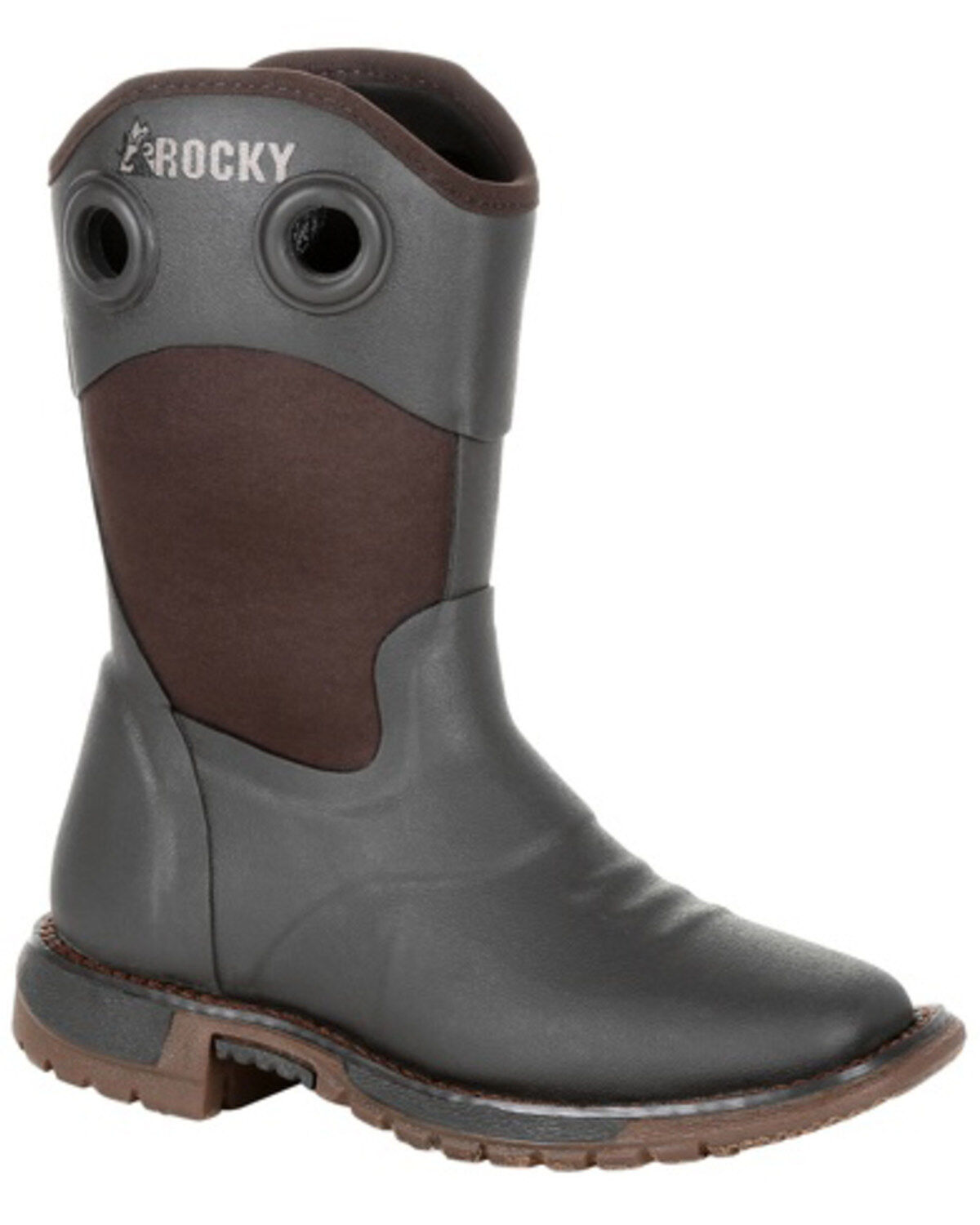 Image #1 - Rocky Boys' Rubber Western Work Boots - Soft Toe, , hi-res