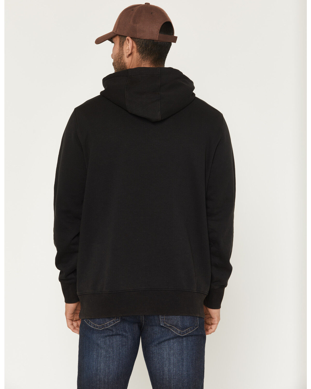 Image #4 - Moonshine Spirit Men's Whiskey Barrel Logo Hooded Sweatshirt, Charcoal, hi-res