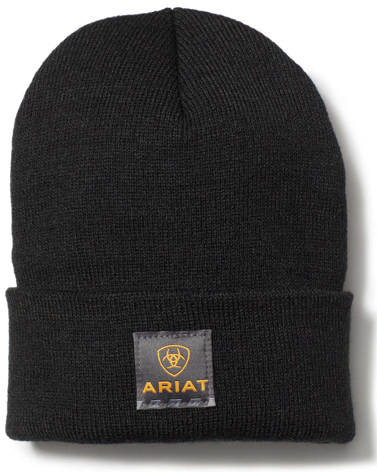 Ariat Men's Black Rebar Watch Work Beanie Cap, Black, hi-res