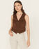 Image #1 - Levi's Women's Premium Braided Carafe Vest, Brown, hi-res
