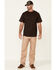 Hawx Men's Forge Short Sleeve Work Pocket T-Shirt , Dark Brown, hi-res