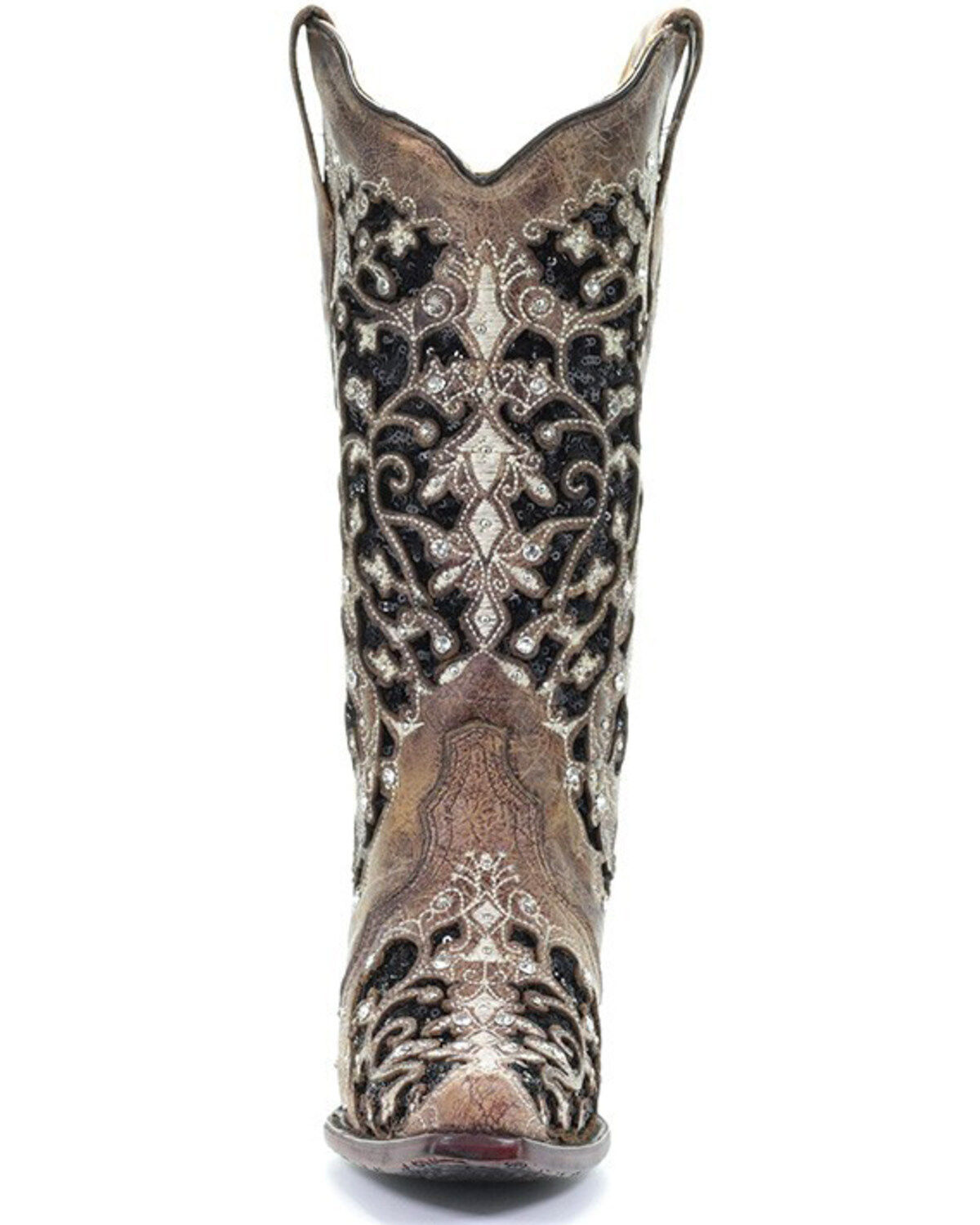 Image #5 - Corral Women's Embroidered Western Boots - Snip Toe, Brown, hi-res