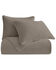 HiEnd Accents Taupe Stonewashed Cotton & Velvet 3-Piece King Quilt Set , Taupe, hi-res