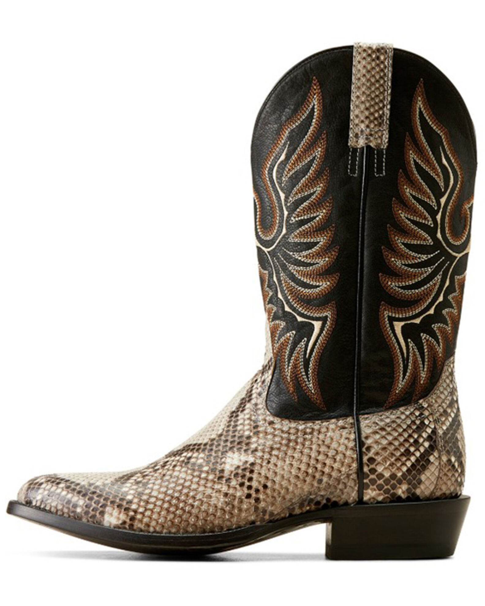 Ariat Men's Slick Exotic Python Western Boots - Round Toe, Brown