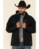 Image #1 - Ariat Men's Black Vernon Hooded Softshell Jacket , , hi-res