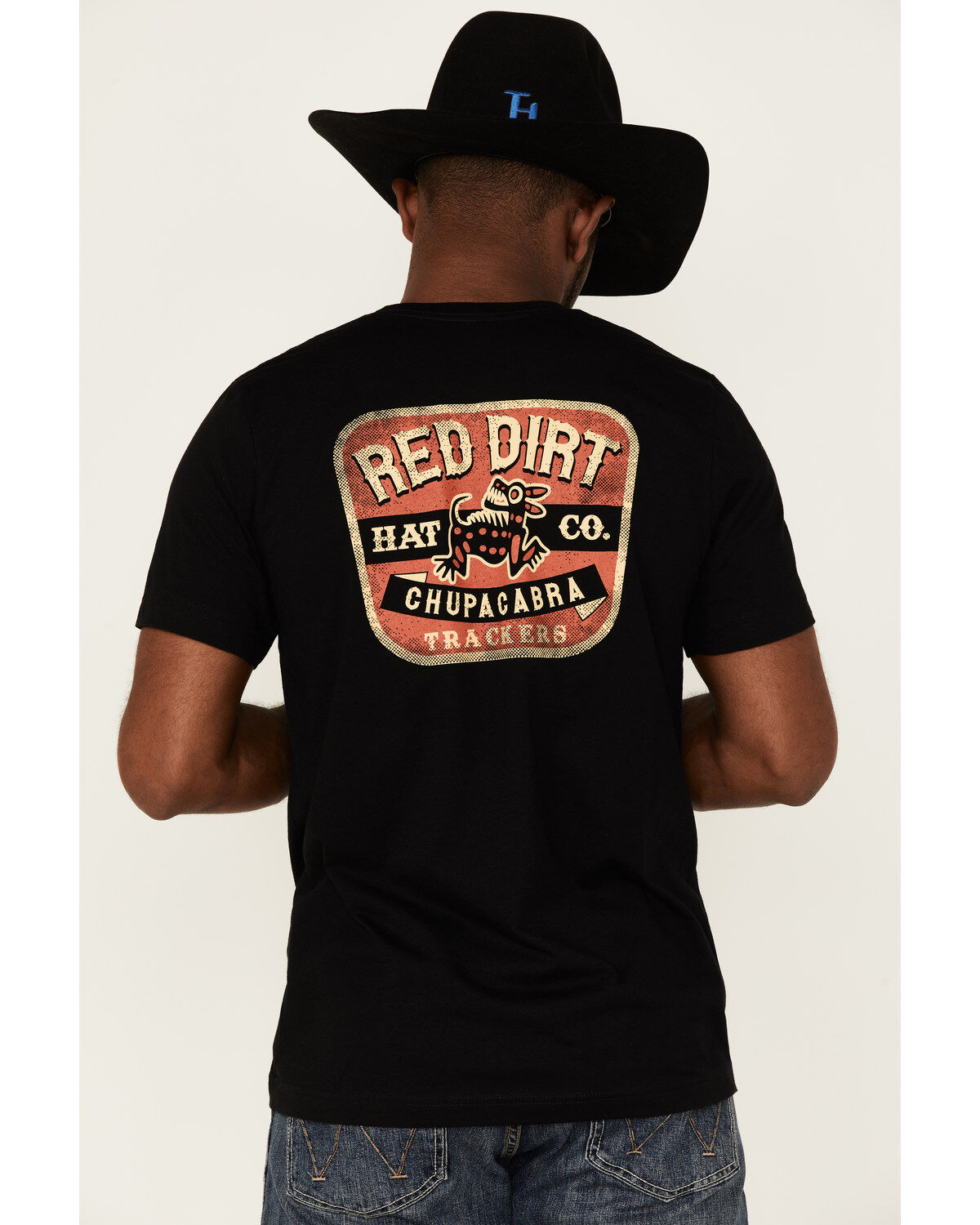 Image #4 - Red Dirt Hat Co. Men's Chupacabra Trackers Graphic T-Shirt, Black, hi-res
