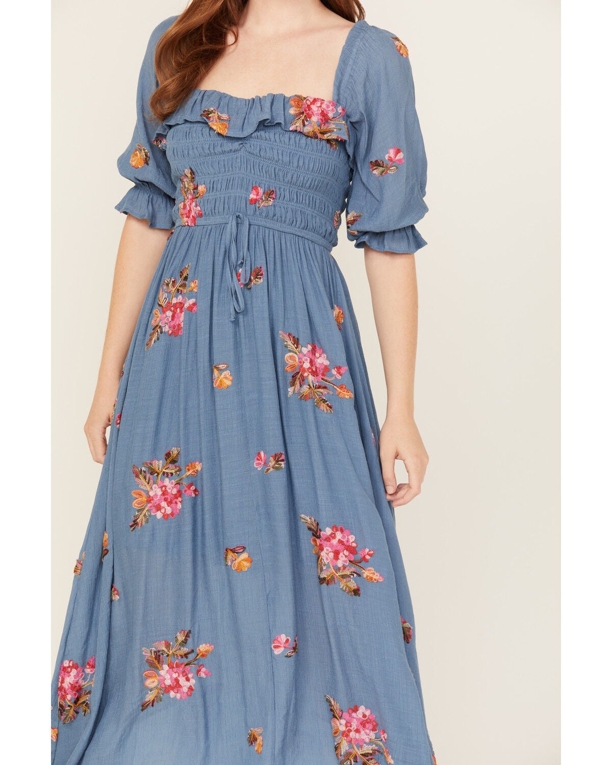 Image #3 - Wild Moss Women's Floral Embroidered Midi Dress, , hi-res