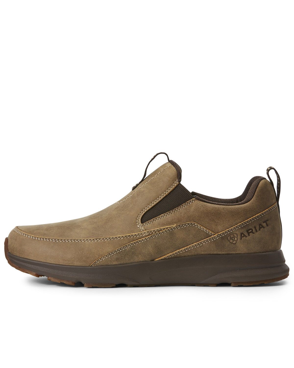Image #2 - Ariat Men's Spitfire Slip-On Boots - Moc Toe, Brown, hi-res