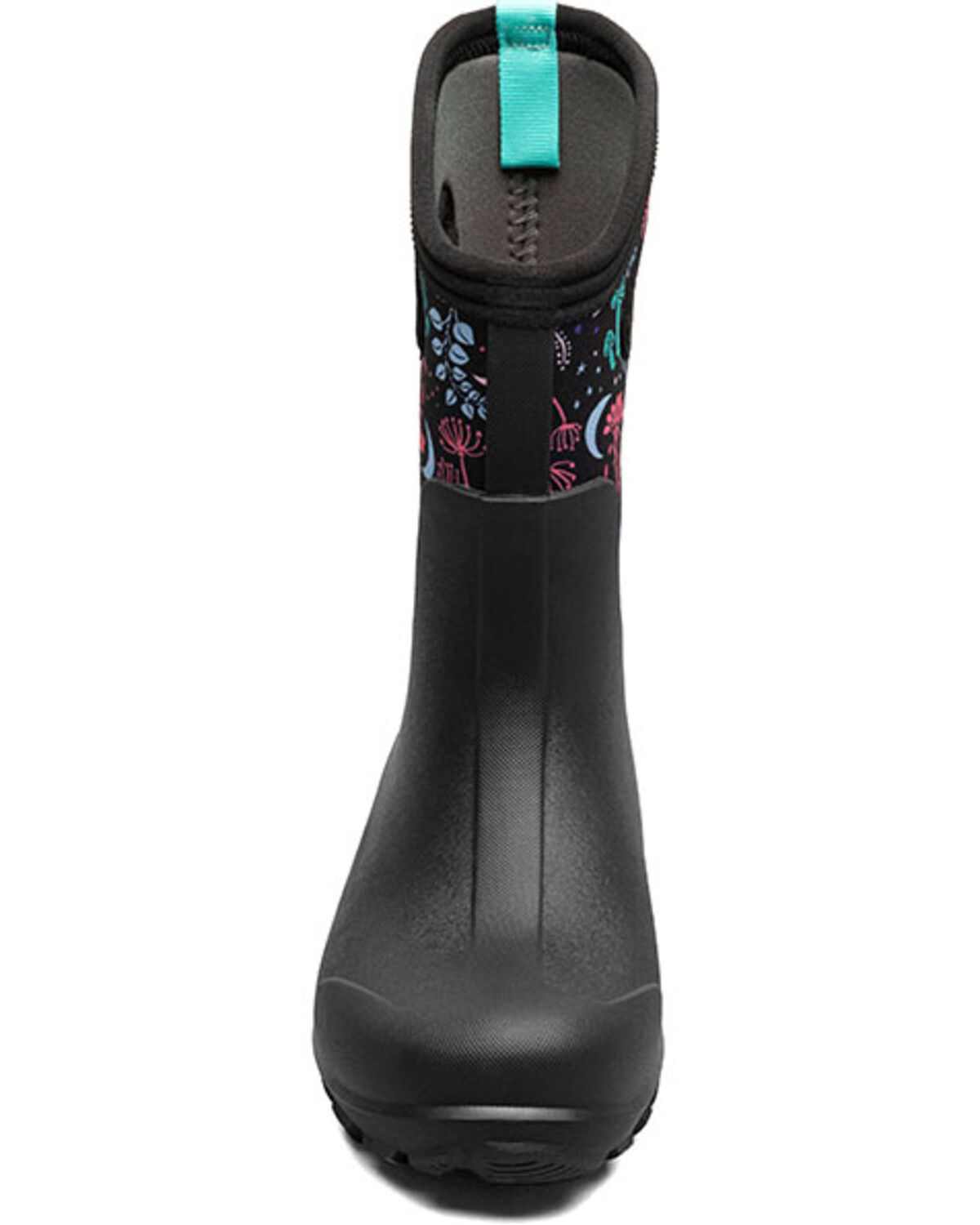 Image #4 - Bogs Girls' Classic Seamless Cosmic Forest Rubber Boots, Black, hi-res