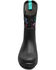Image #4 - Bogs Girls' Classic Seamless Cosmic Forest Rubber Boots, Black, hi-res
